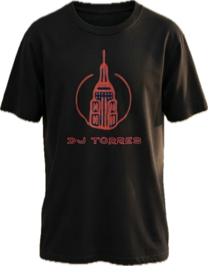 CAMISETA LOGO CENTRAL NEGRA
